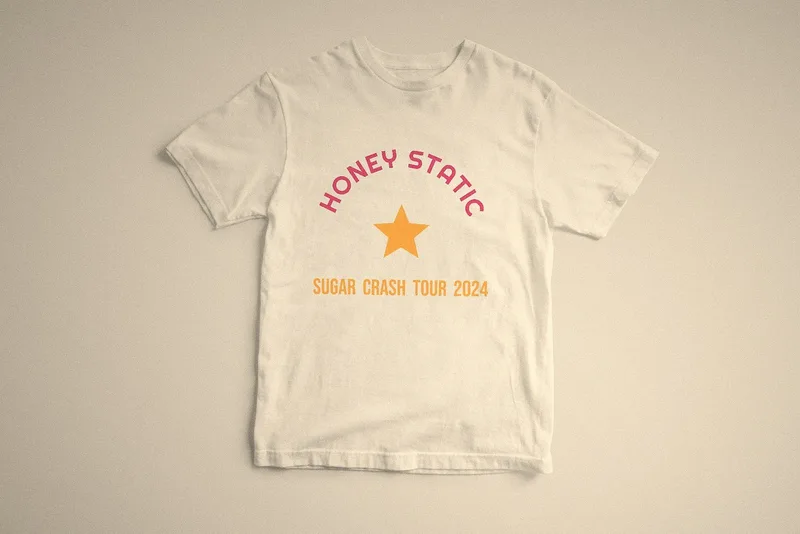 Honey Static, Sugar Crash tour tee, 2024 by Honey Static