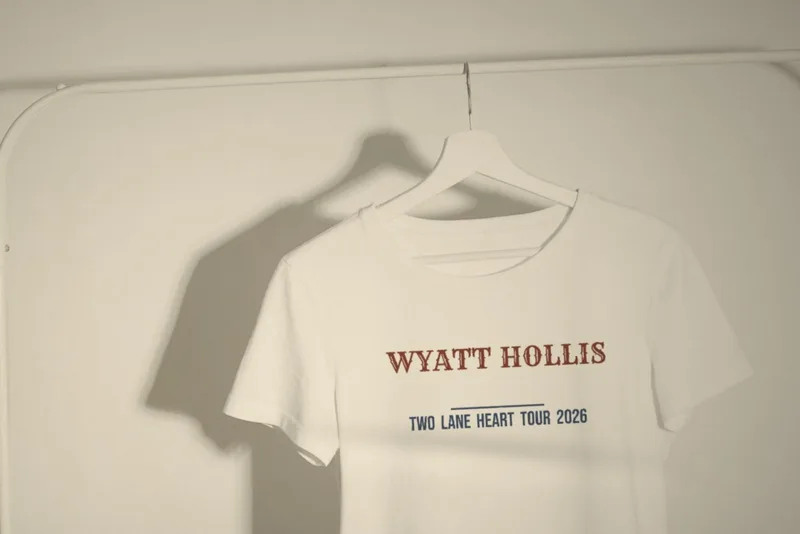 Two Lane Heart tour tee 2026 by Wyatt Hollis