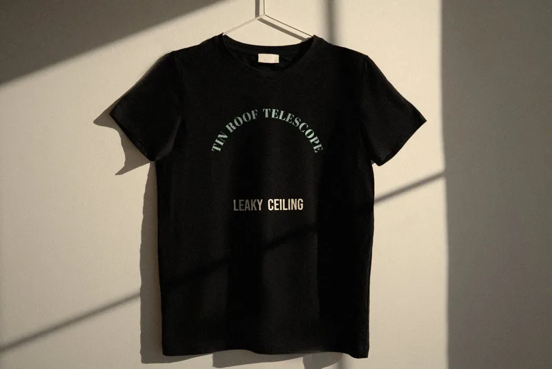 Tin Roof Telescope, Leaky Ceiling tee, 1998 by Tin Roof Telescope