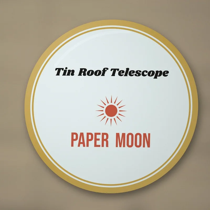 Paper Moon enamel pin by Tin Roof Telescope