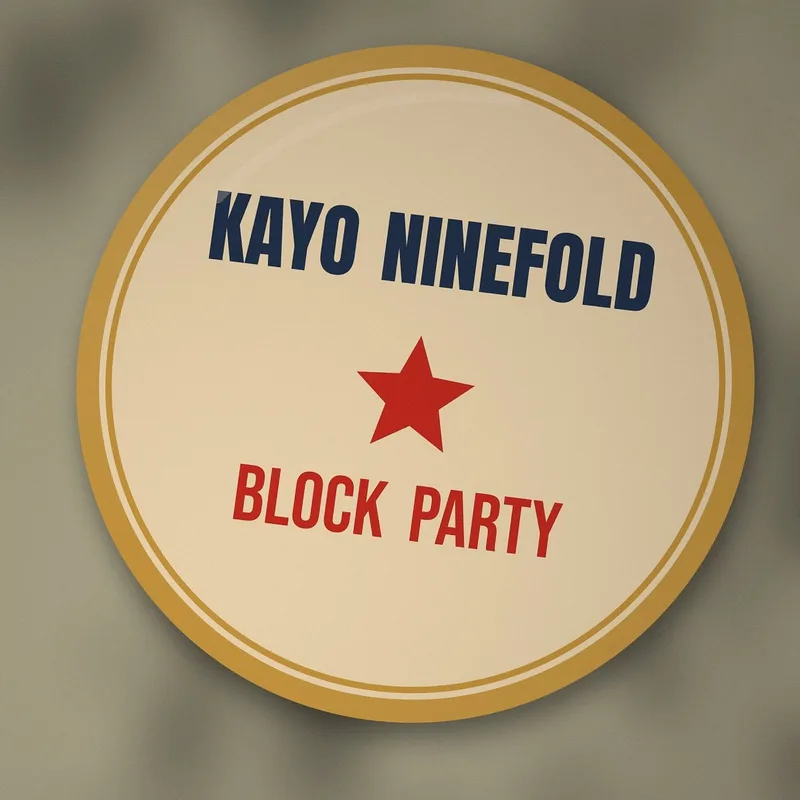 Block Party enamel pin by Kayo Ninefold