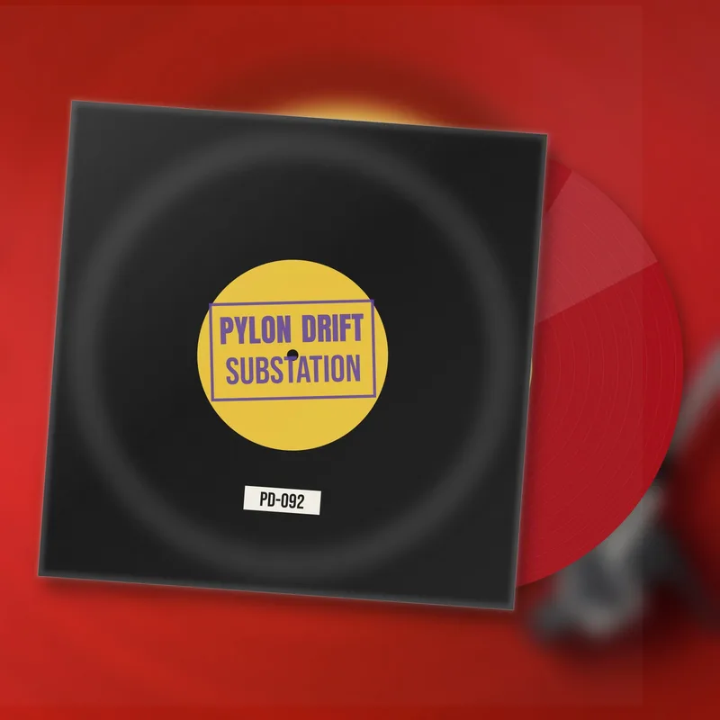 Pylon Drift, Substation white label 12 inch, 2009 by Pylon Drift