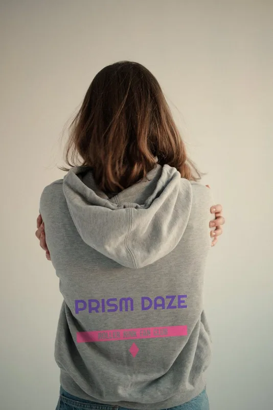 PRISM DAZE, Roller Rink fan club hoodie, 2024 by Prism Daze