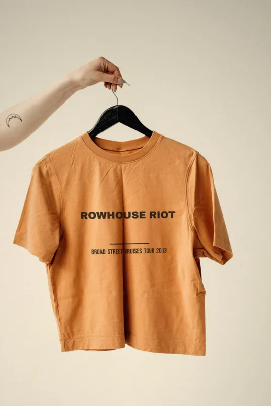 Rowhouse Riot, Broad Street Bruises tour tee, 2013 by Rowhouse Riot