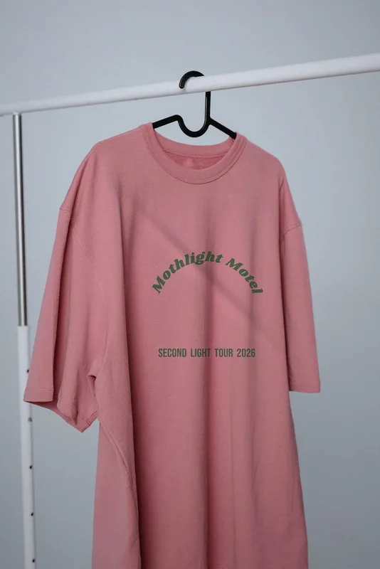 Second Light tour tee 2026 by Mothlight Motel