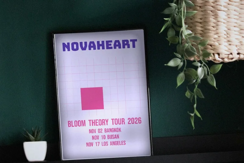 Bloom Theory concert poster 2026 by Novaheart