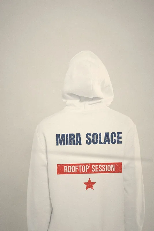 Rooftop Session hoodie by Mira Solace