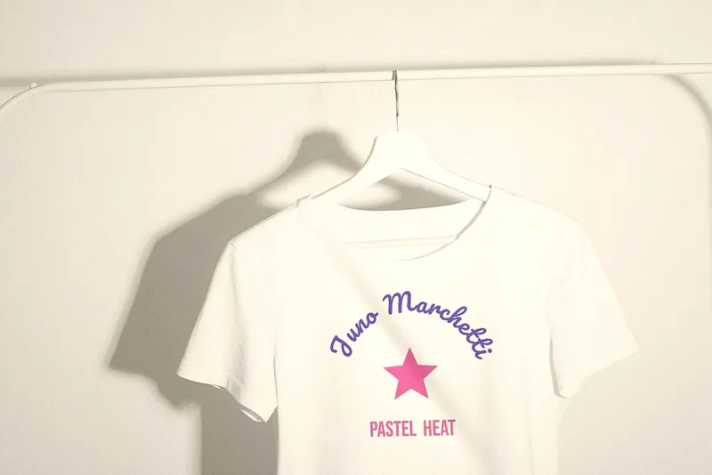 Pastel Heat tee by Juno Marchetti