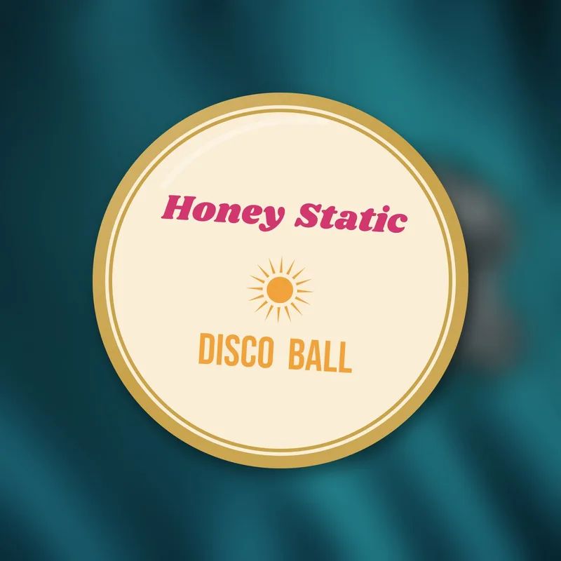 Disco Ball enamel pin by Honey Static