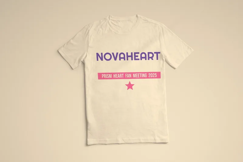 Prism Heart fan meeting tee by Novaheart