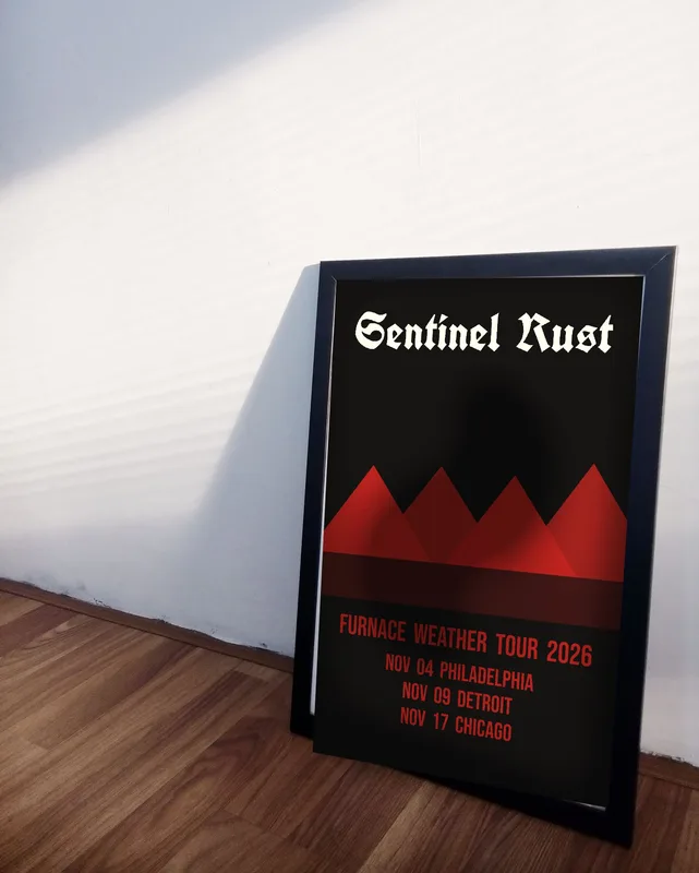 Furnace Weather tour poster 2026 by Sentinel Rust