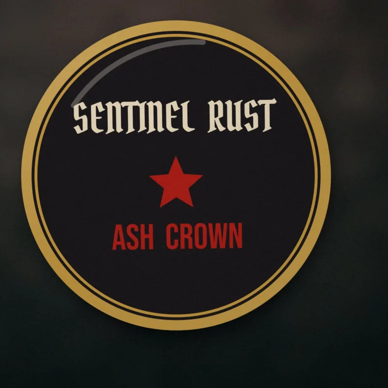 Ash Crown enamel pin by Sentinel Rust