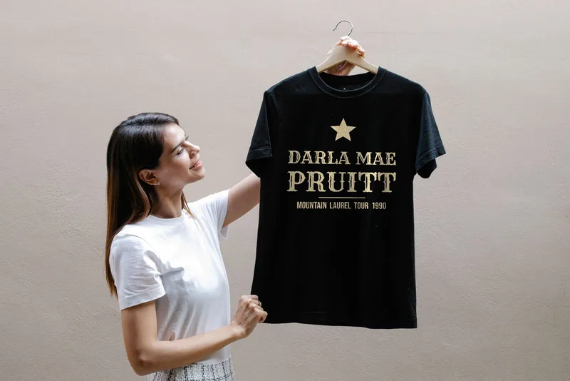 Darla Mae Pruitt, Mountain Laurel tour tee, 1990 by Darla Mae Pruitt