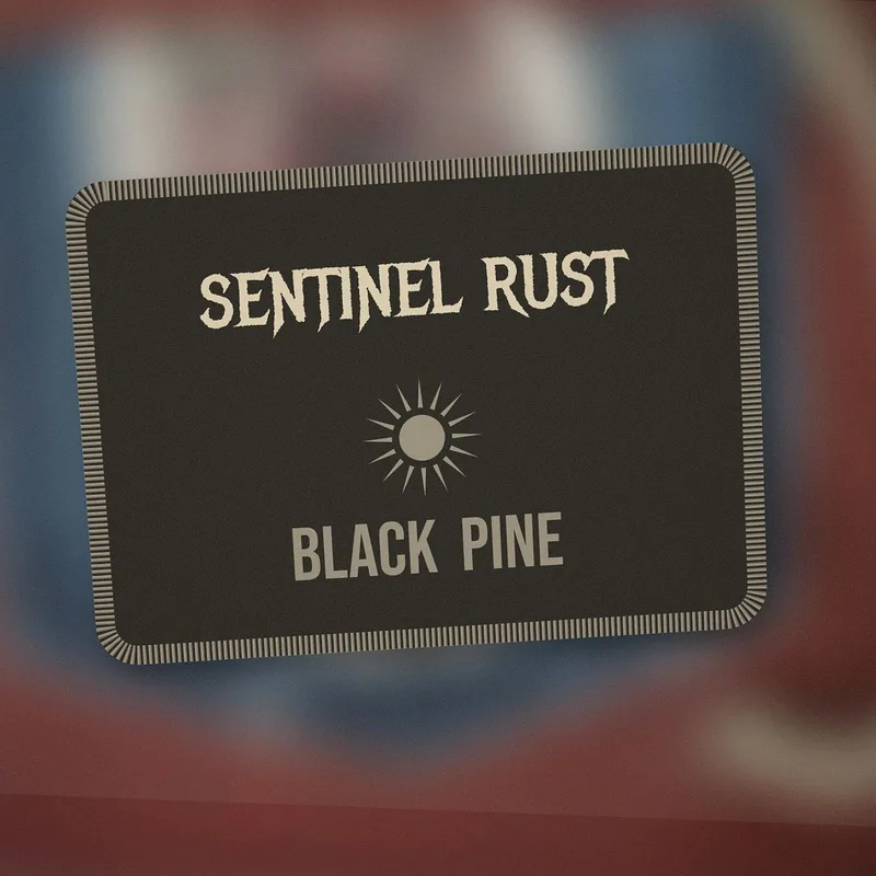 Black Pine back patch by Sentinel Rust