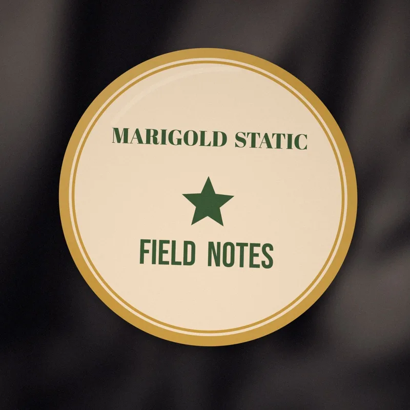 Field Notes enamel pin by Marigold Static