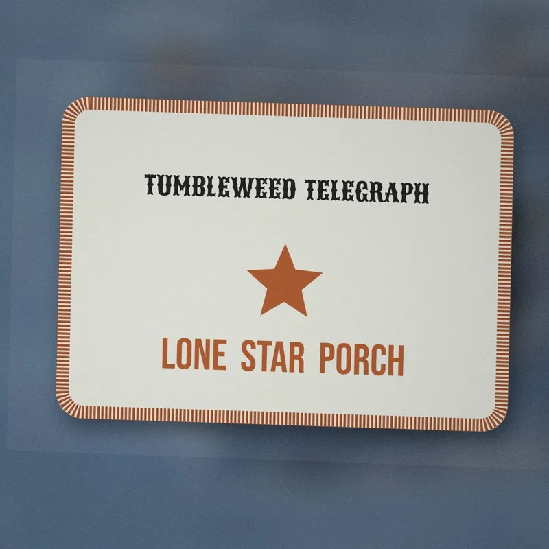 Lone Star Porch patch by Tumbleweed Telegraph