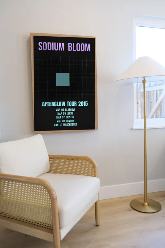 Sodium Bloom, Afterglow tour poster, 2015 by Sodium Bloom