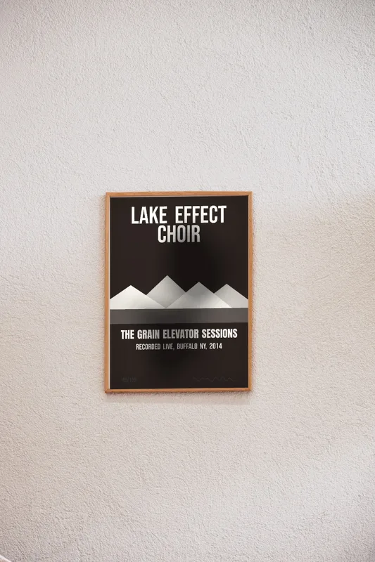Lake Effect Choir, Grain Elevator Sessions screen print, 2014 by Lake Effect Choir