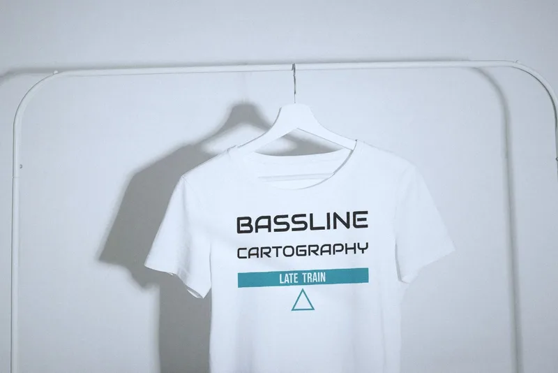 Late Train logo tee by Bassline Cartography