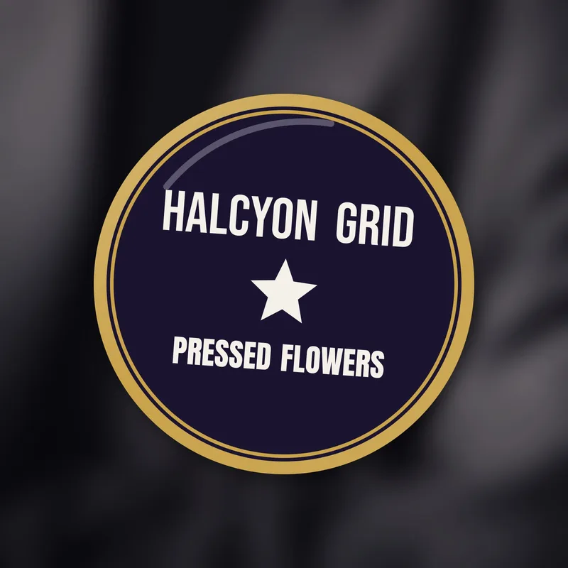 Halcyon Grid, Pressed Flowers enamel pin, 2012 by Halcyon Grid