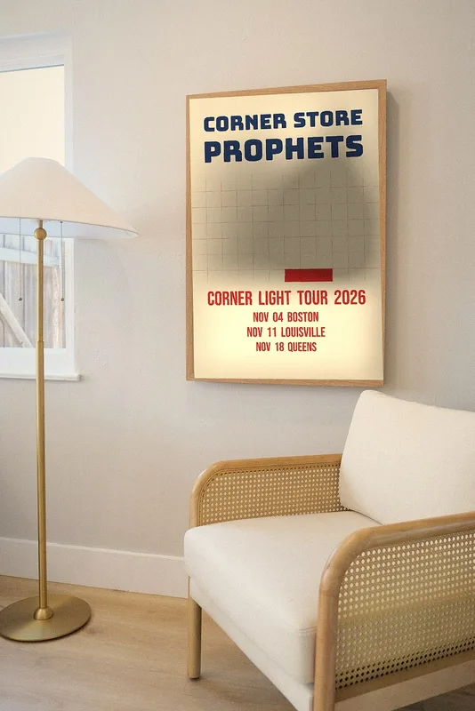 Corner Light tour poster 2026 by Corner Store Prophets
