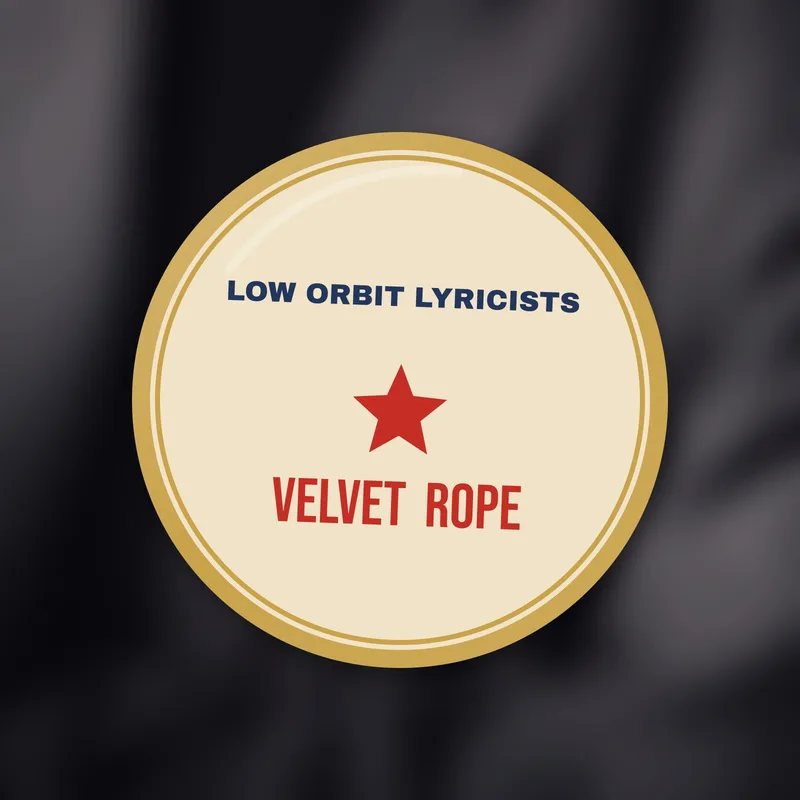 Velvet Rope enamel pin by Low Orbit Lyricists