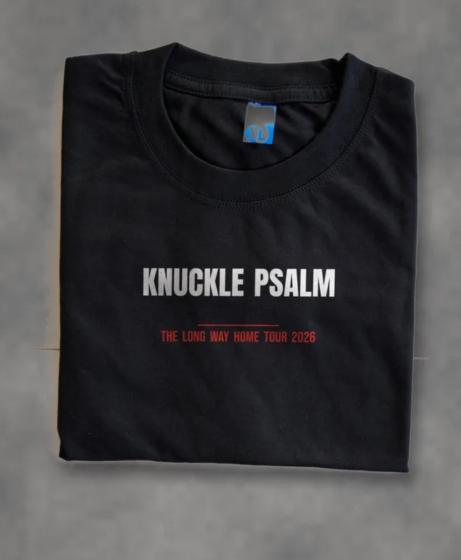 The Long Way Home tour tee 2026 by Knuckle Psalm