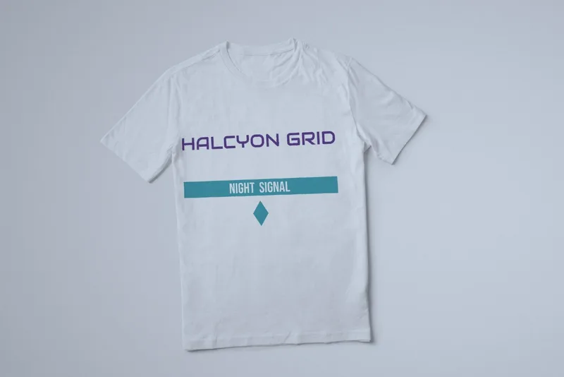 Night Signal logo tee by Halcyon Grid
