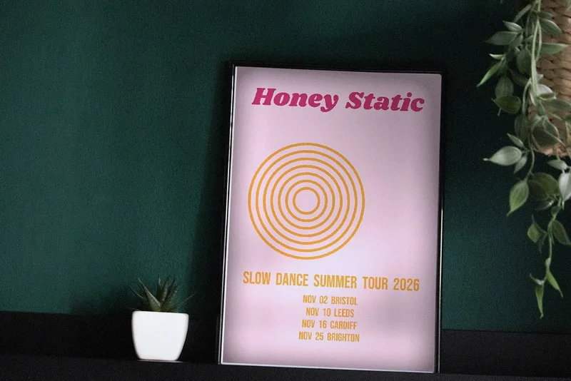 Slow Dance Summer tour poster 2026 by Honey Static
