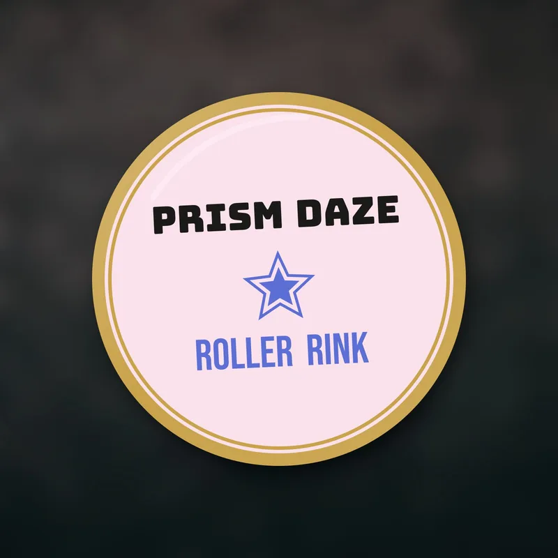 PRISM DAZE, Roller Rink enamel pin, 2024 by Prism Daze