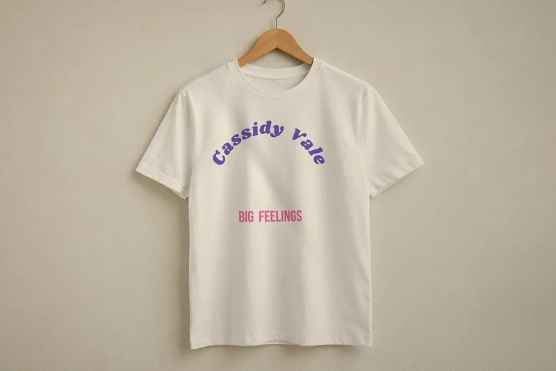 Big Feelings tee by Cassidy Vale