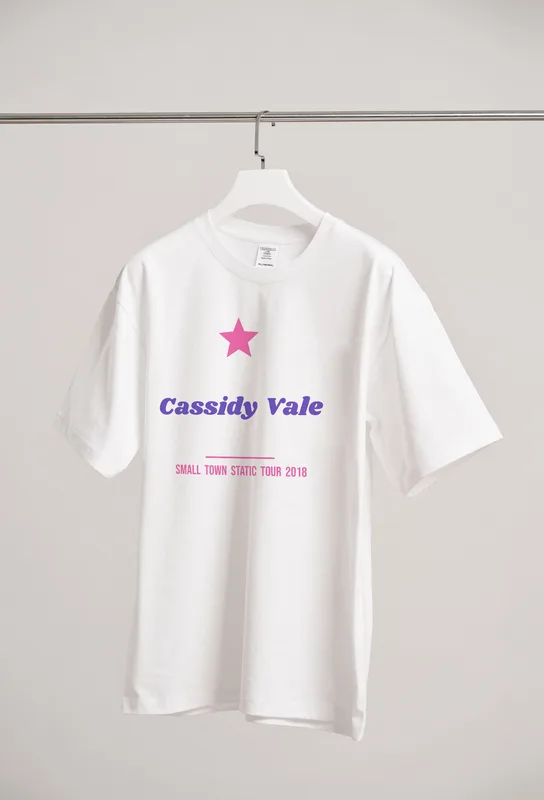 Cassidy Vale, Small Town Static tour tee, 2018 by Cassidy Vale