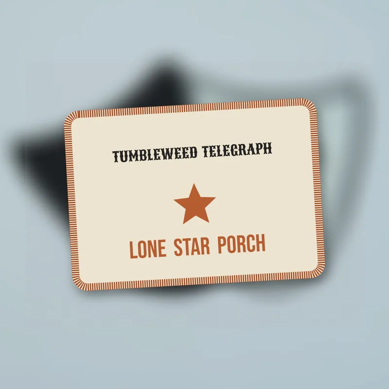 Lone Star Porch patch by Tumbleweed Telegraph