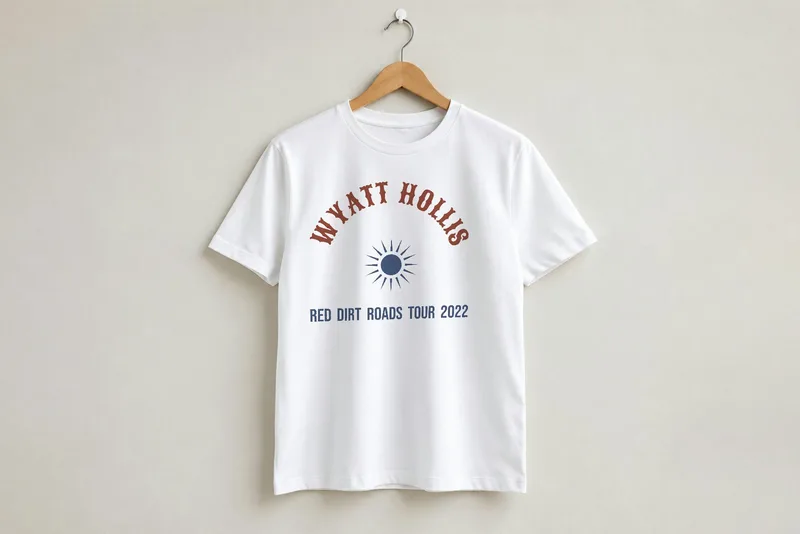 Wyatt Hollis, Red Dirt Roads tour tee, 2022 by Wyatt Hollis
