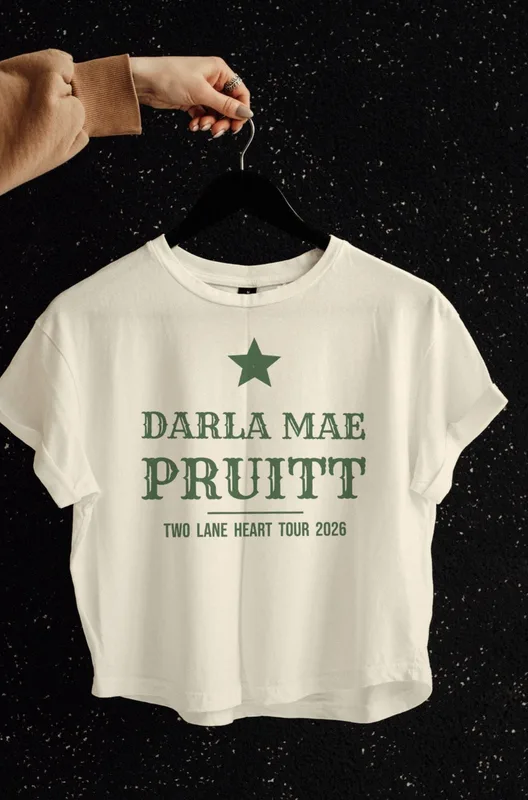 Two Lane Heart tour tee 2026 by Darla Mae Pruitt