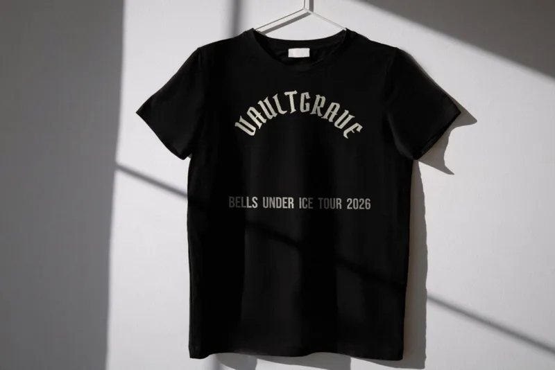 Bells Under Ice tour tee 2026 by Vaultgrave