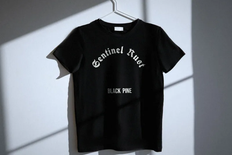 Black Pine tee by Sentinel Rust