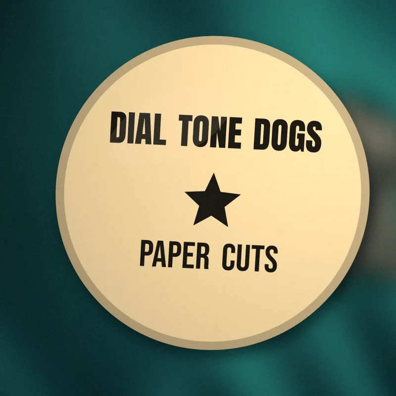 Paper Cuts button by Dial Tone Dogs