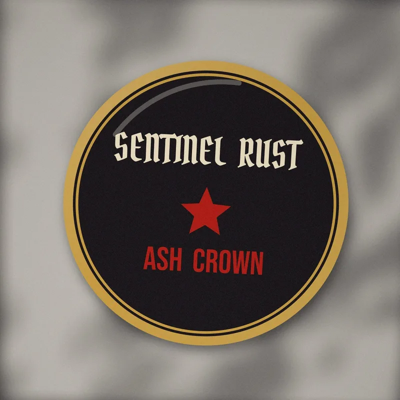 Ash Crown enamel pin by Sentinel Rust