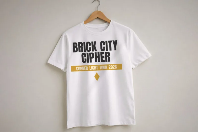 Corner Light tour tee 2026 by Brick City Cipher