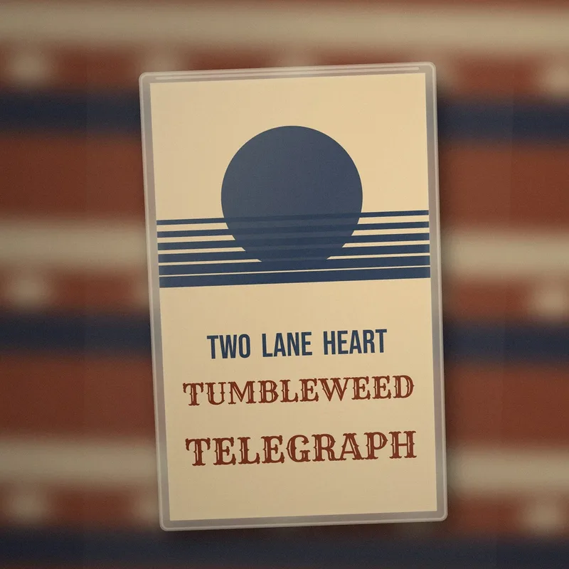Two Lane Heart cassette by Tumbleweed Telegraph