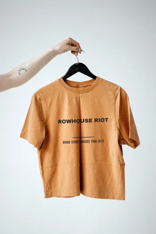 Rowhouse Riot, Broad Street Bruises tour tee, 2013 by Rowhouse Riot