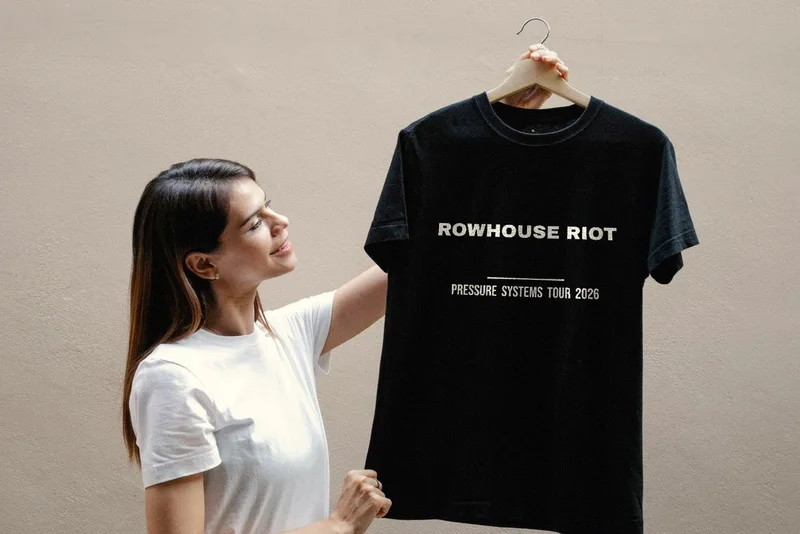 Pressure Systems tour tee 2026 by Rowhouse Riot