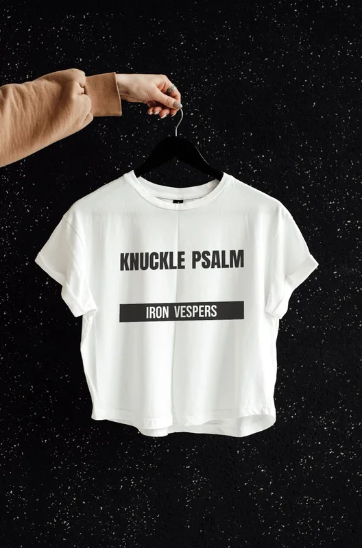 Knuckle Psalm, Iron Vespers tee, 2017 by Knuckle Psalm