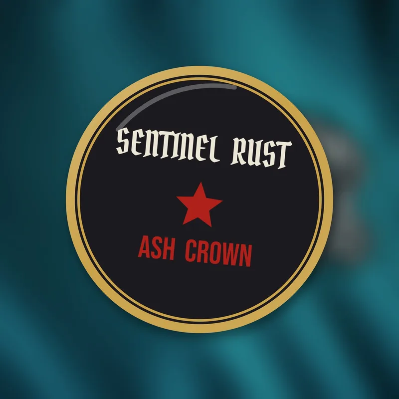 Ash Crown enamel pin by Sentinel Rust