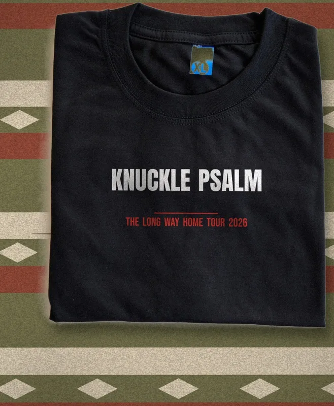 The Long Way Home tour tee 2026 by Knuckle Psalm