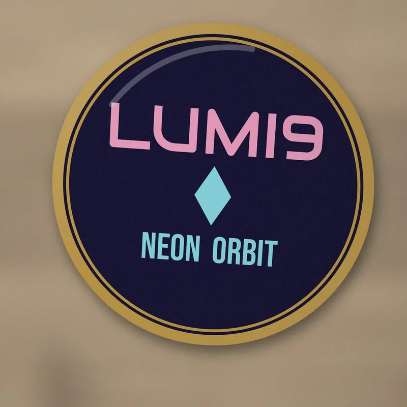 Neon Orbit enamel pin by LUMI9