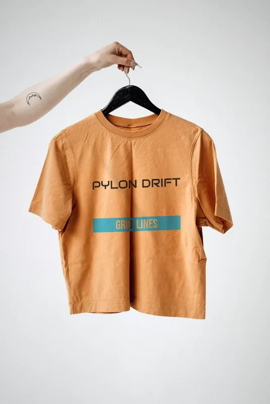 Grid Lines logo tee by Pylon Drift