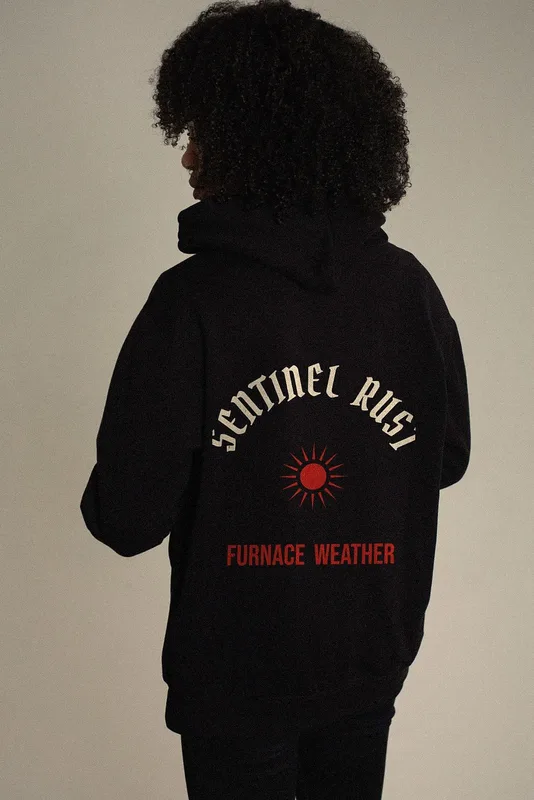 Furnace Weather hoodie by Sentinel Rust