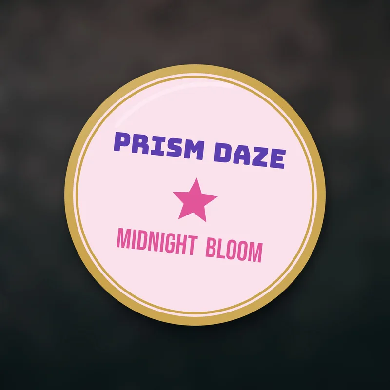 Midnight Bloom enamel pin by Prism Daze